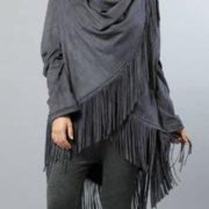 JOH FRINGE WRAP CARDIGAN